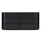 Fields - Modern Black Acacia Dresser