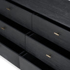 Fields - Modern Black Acacia Dresser