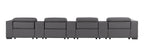1208 7 Piece Leather Sofa with 4 Power Recliners and Power Headrests - Dark Grey - SKU 1208-DK-GREY-S-7.4-HT - view 7