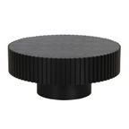 Pierre - Modern Black Ash Small Round Coffee Table