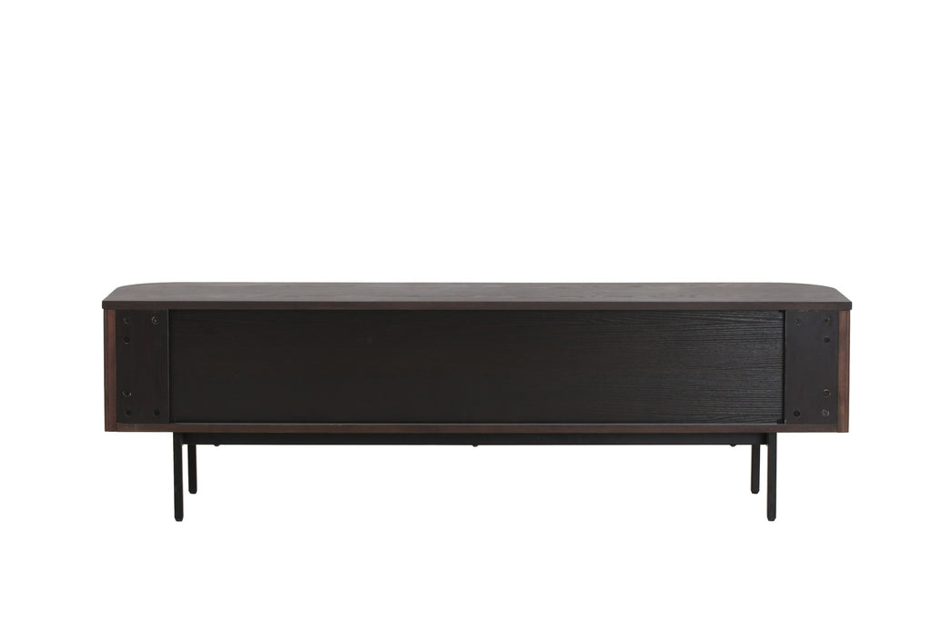 Clifton - Modern Smoked Ash Tall TV Stand