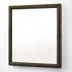 Manhattan - Contemporary Brown Oak Mirror