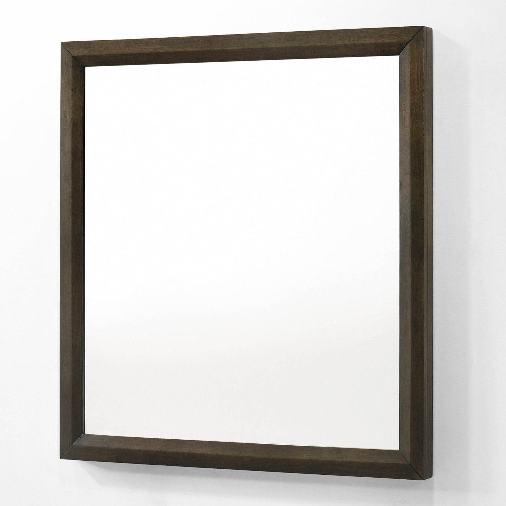 Manhattan - Contemporary Brown Oak Mirror