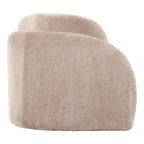 Calico - Contemporary Beige Weave Fabric 4 - Seat Sofa