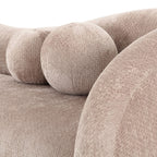 Calico - Contemporary Beige Weave Fabric 4 - Seat Sofa
