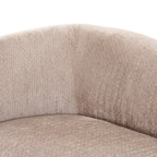 Calico - Contemporary Beige Weave Fabric 4 - Seat Sofa
