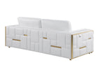 1130 Divanitalia 2-Piece Sofa Set in Top-grain Italian Leather - White - SKU 1130-WHITE-2PC - view 9