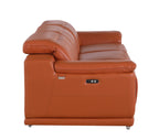 9762 Divanitalia 3-Piece Modular Power Reclining Sofa with 3 Power Recliners in Top Grain Italian Leather