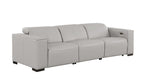 1208 Genuine Leather Triple Power Reclining Sofa