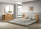 Jagger Modern Natural Oak Bed