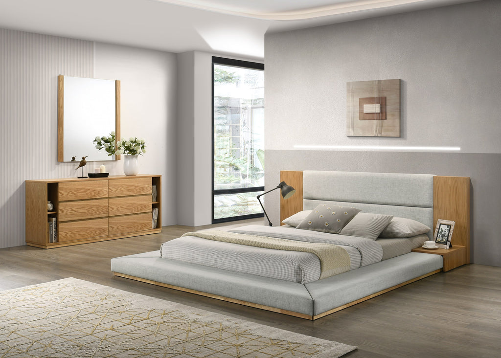 Jagger Modern Natural Oak Bedroom Set