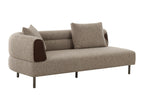 Plume - Modern Brown Fabric Sectional Sofa