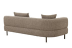 Plume - Modern Brown Fabric Sectional Sofa