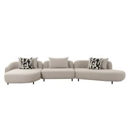 Marge - Contemporary Beige Sectional Sofa