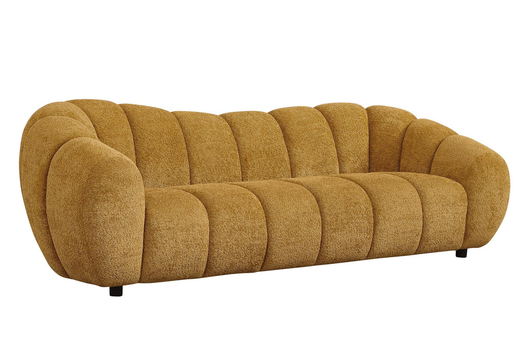 Suki - Modern Camel Fabric Sofa