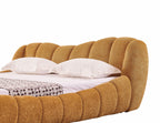 Janine - Modern Camel Fabric Bed - Modern Camel Fabric Bed