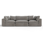 Vicki - Modern Grey Fabric Modular Sectional Sofa - Modern Grey Fabric Modular Sectional Sofa