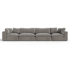 Vicki - Modern Grey Fabric Modular Sectional Sofa - Modern Grey Fabric Modular Sectional Sofa