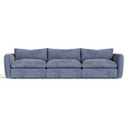 Kinsey - Modern Blue Fabric Modular Sectional Sofa - Modern Blue Fabric Modular Sectional Sofa