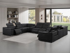 2679 12-Piece U-Shaped Power Reclining Sectional Sofa in Genuine Leather - 4 Recliners