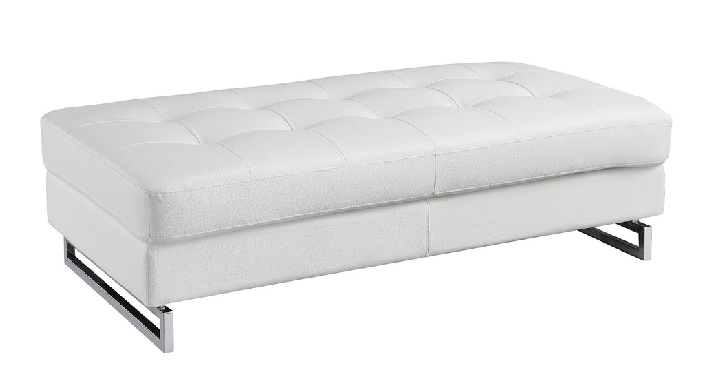 8136 Genuine Leather Ottoman