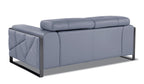 903 Divanitalia Loveseat with Adjustable Headrest in Top-grain Italian Leather