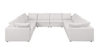 1100 Divanitalia 10-Piece U-Shaped Sectional Sofa in Top-grain Italian Leather