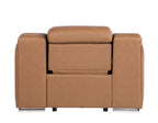 1116 Divanitalia Top Grain Italian Leather Power Reclining Chair with Power Headrests - Cognac - SKU 1116-COGNAC-CH - view 7