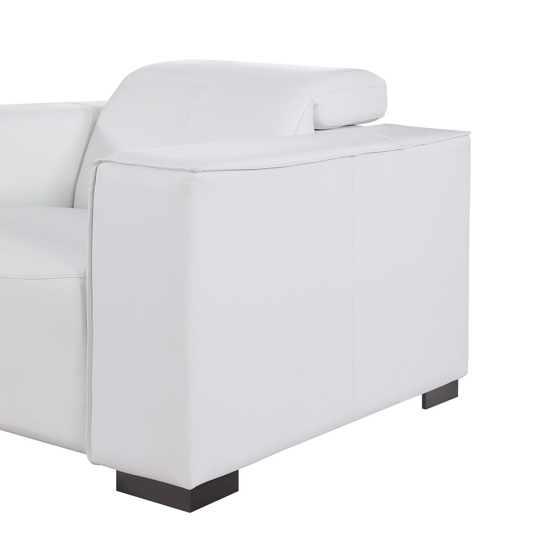 1208 Leather Reclining Set - Sofa & Loveseat with 4 Power Recliners