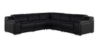 1116 Divanitalia 5-Piece L-Shaped Sectional Sofa in Top Grain Italian Leather with 3 Power Recliners & Power Headrests - Black - SKU 1116-BLACK-5PC-3PWR-SECTIONAL- GROUP - view 2