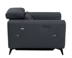 989 Divanitalia Power Reclining Arm Chair with Power Headrest in Top-grain Italian Leather
