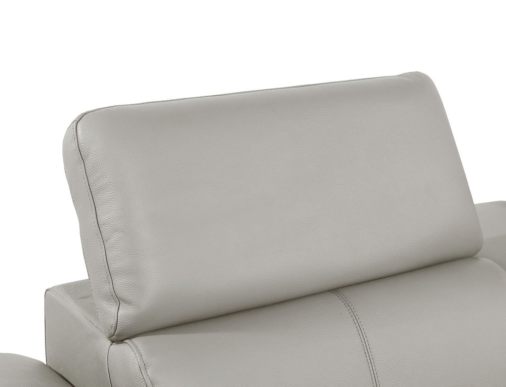 1246 Divanitalia 8-Piece U-Shaped Modular Power Reclining Sectional Sofa with 4 Power Recliners and Power Headrests - Top Grain Italian Leather