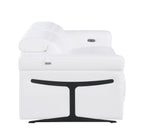 1126 Divanitalia 2-Piece Modular Power Reclining Loveseat in Top Grain Italian Leather with 2 Power Recliners & Power Headrests - White - SKU 1126-WHITE-2.2-HT - view 8