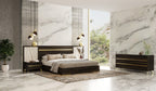 Queen Velondra - Modern Eucalypto + Marble 4-Piece Bedroom Set - Modern Eucalypto + Marble 4 - Piece Bedroom Set