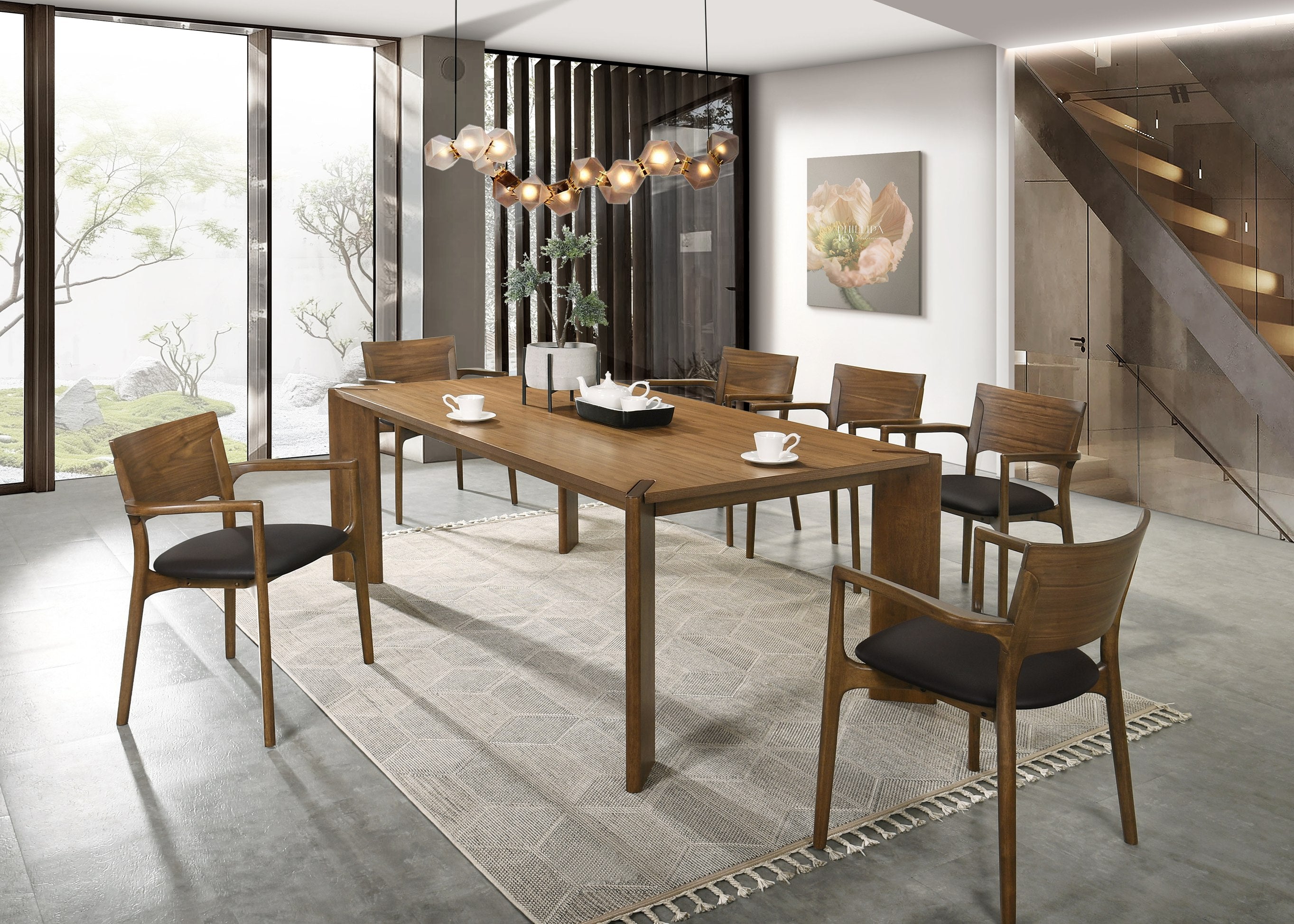Edelman - Mid-Century Modern Walnut Dining Table