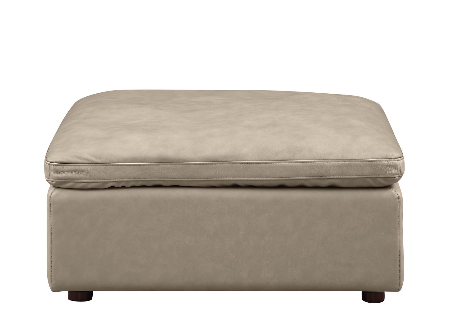 1100 Divanitalia 3-Piece Sofa Set with Ottoman - Top-grain Italian Leather