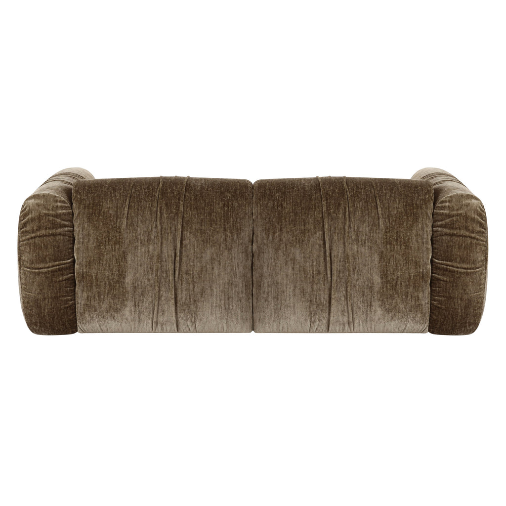 Siegal - Modern Olive Green Fabric Loveseat Sofa