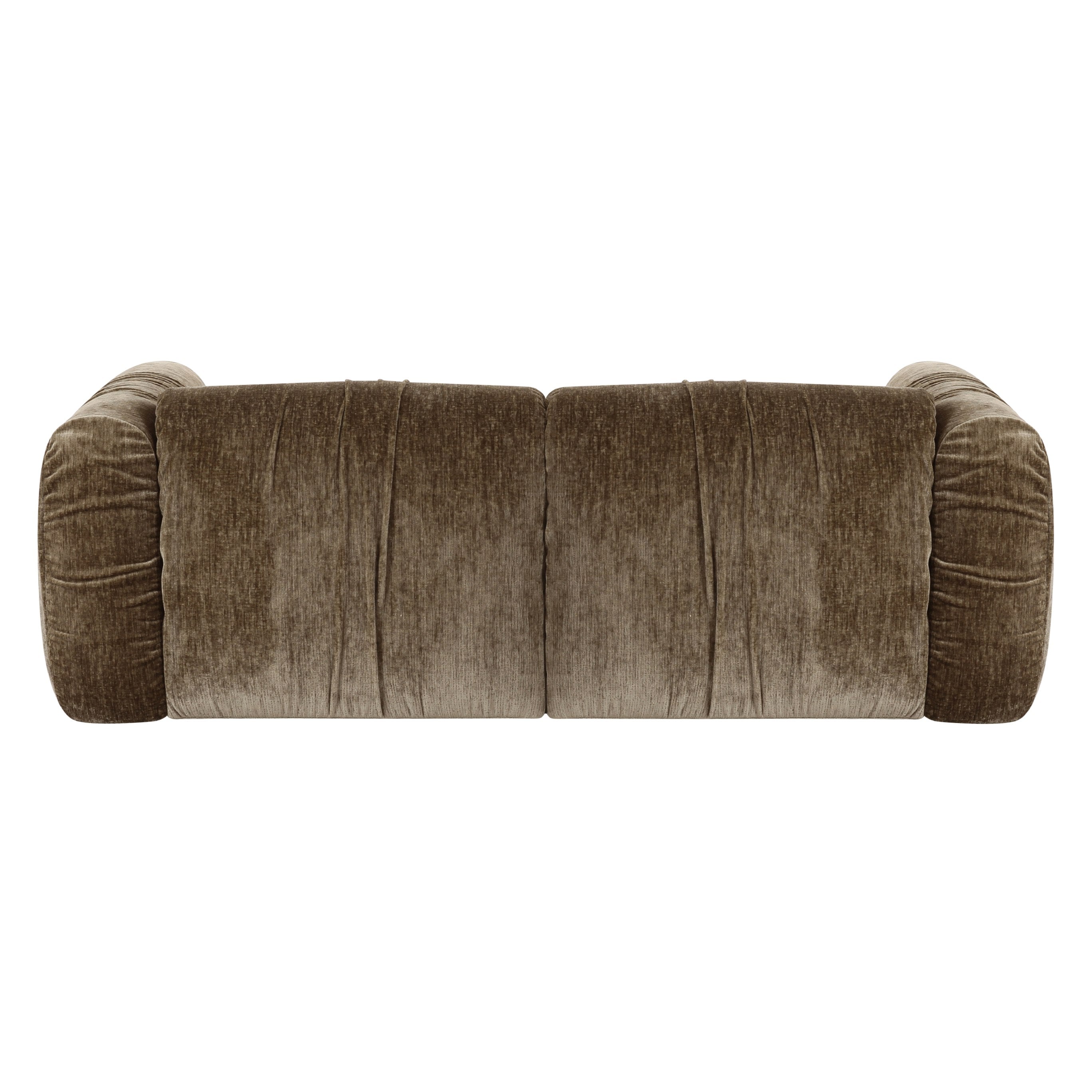 Siegal - Modern Olive Green Fabric Loveseat Sofa