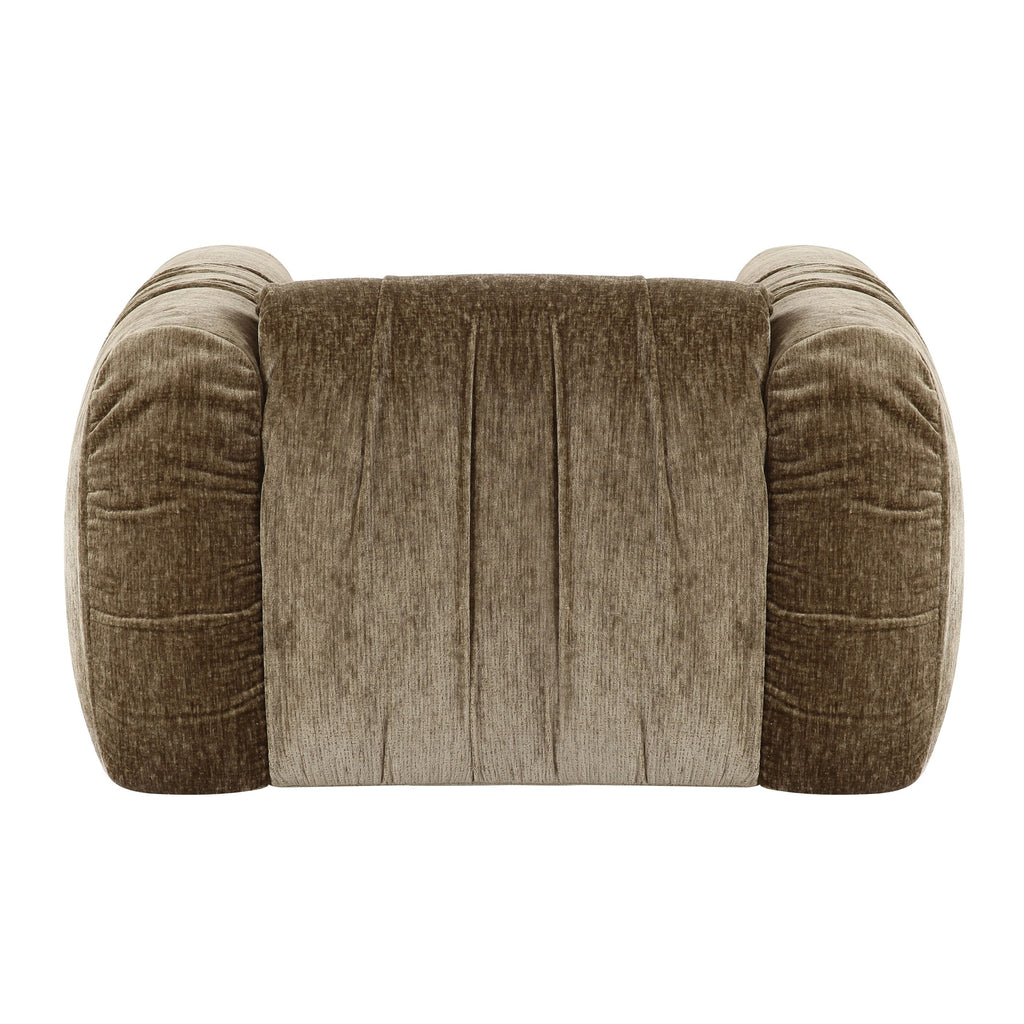 Siegal - Modern Olive Green Fabric Lounge Chair