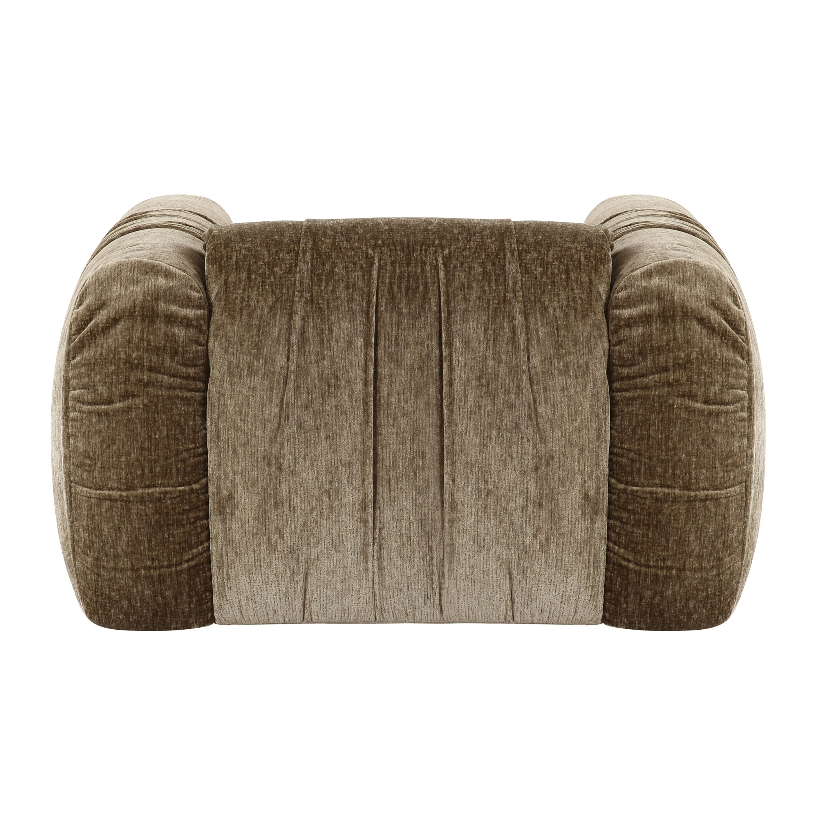 Siegal - Modern Olive Green Fabric Lounge Chair