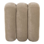 Archie - Modern Taupe Fabric Accent Chair + Ottoman