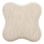 Spiro - Modern Beige Fabric Ottoman