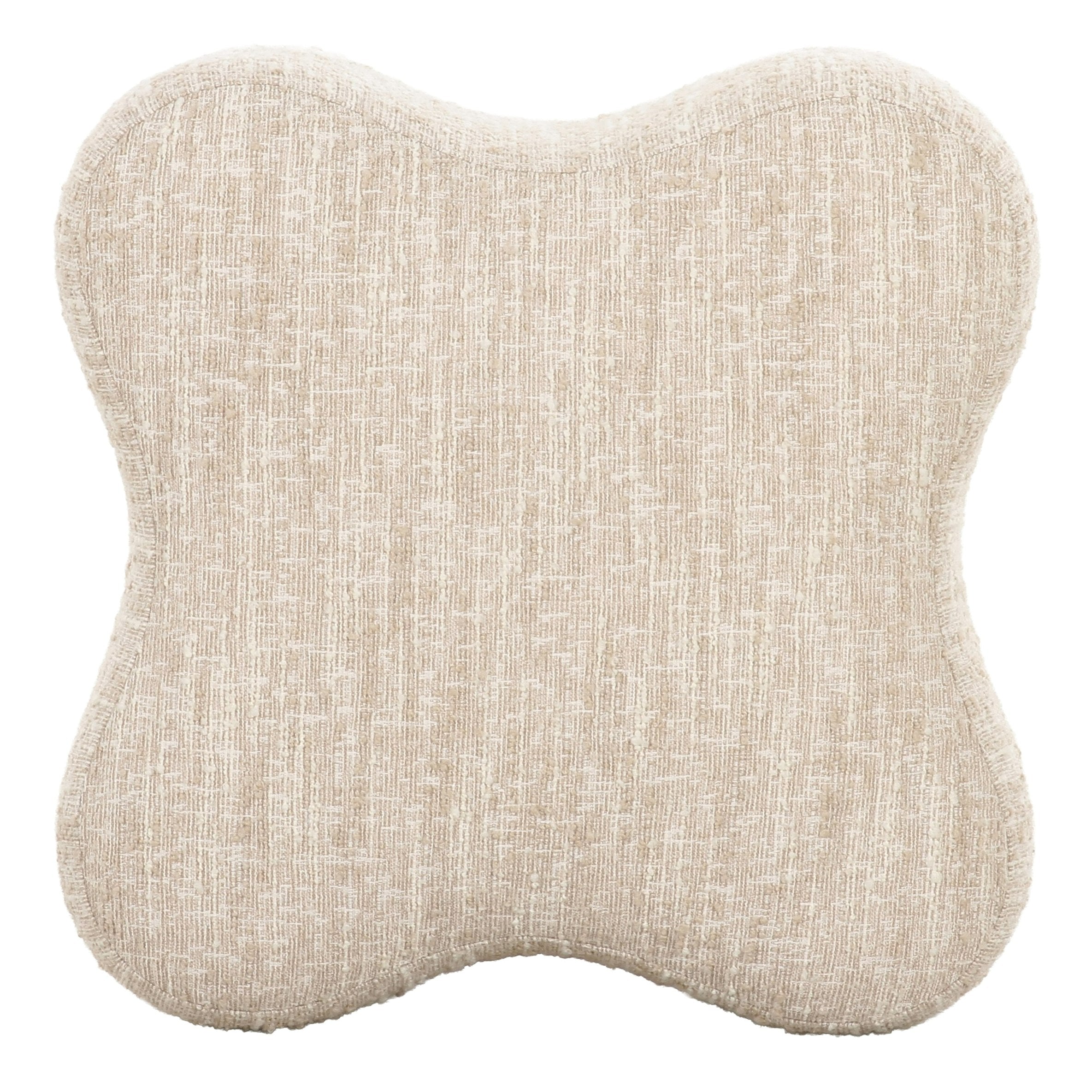 Spiro - Modern Beige Fabric Ottoman