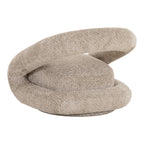 Tony - Modern Beige Fabric Swivel Accent Chair