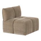 Marisol - Modern Taupe Fabric Sectional Sofa