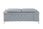 1140 Divanitalia Loveseat with Adjustable Headrest in Top-grain Italian Leather