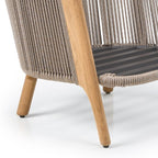 Cayman - Outdoor Beige + Teak Sofa Set