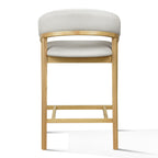 Truman - Mid-Century Modern Grey + Natural Oak Counter Chair (Set of 2)