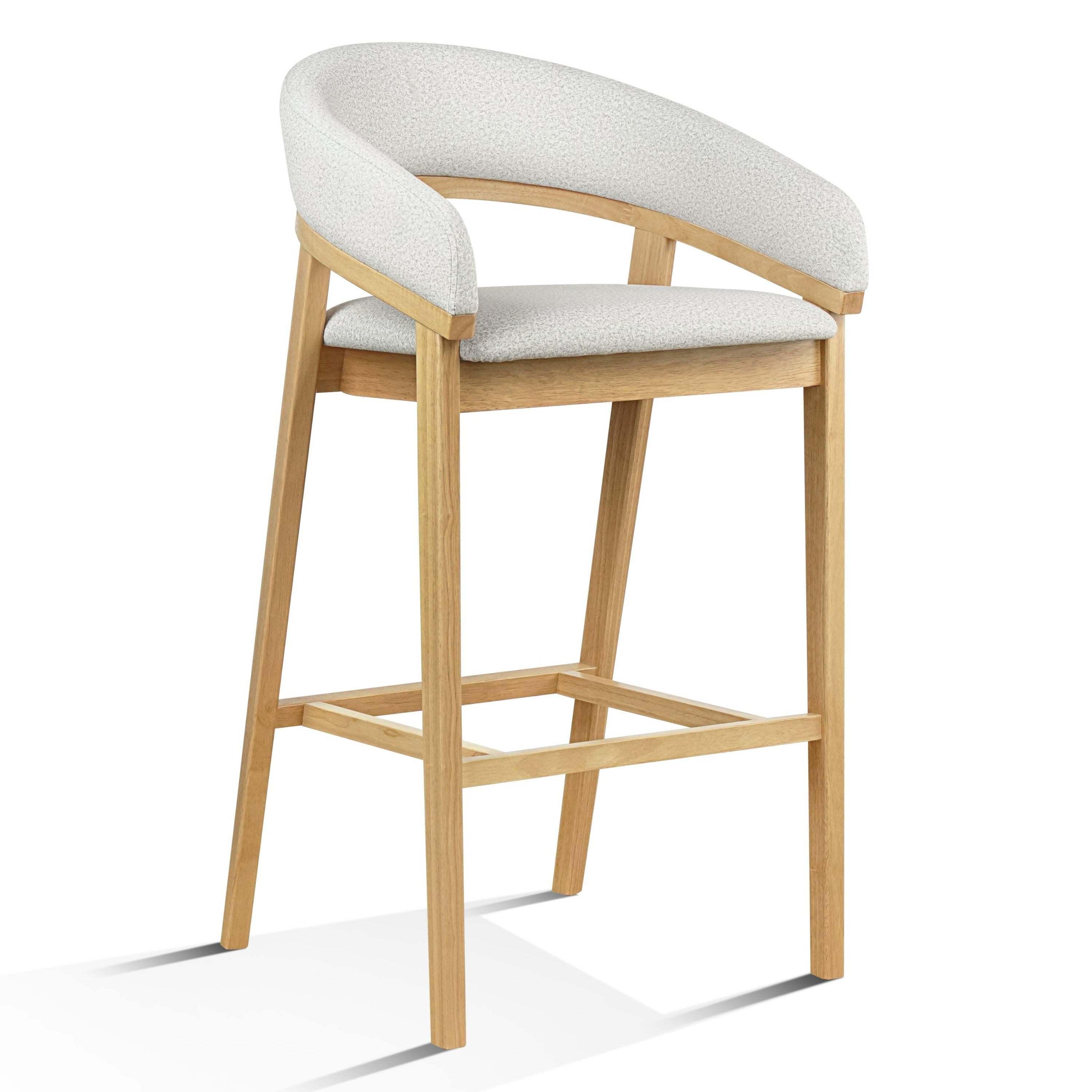 Truman - Mid-Century Modern Bar Chair (Set of 2) - Mid - Century Modern Bar Chair (Set of 2) - Oak