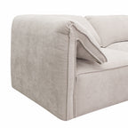 Gene - Modern Light Grey Fabric Modular Sectional Sofa - Modern Light Grey Fabric Modular Sectional Sofa